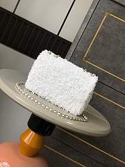 Chanel Flap Bag White Sequins 20cm - 4
