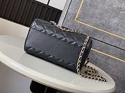 Chanel 25P Clutch With Chain Black Caviar 18.5x11.5x11cm - 5