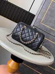 Chanel 25P Clutch With Chain Black Caviar 18.5x11.5x11cm - 4