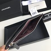 Chanel Long Wallet Black Caviar Silver 19.5x10.5x3cm - 5