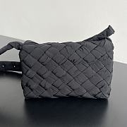 Bottega Veneta Small Rumple Messenger Polyester Black 21x14x5cm - 5