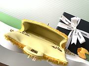 Chanel Flap Bag Sequins Yellow Gold 21x14x8cm - 5