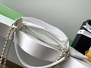 Chanel Clutch With Chain White 22x15x6cm - 5