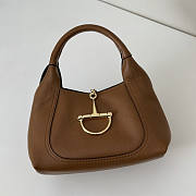 Gucci Softbit Medium Top Handle Bag Brown 27.5x21x16cm - 6