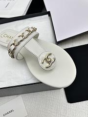 Chanel White Slides 10 - 4