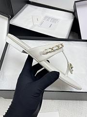 Chanel White Slides 10 - 3