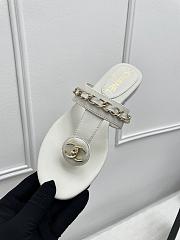 Chanel White Slides 10 - 2