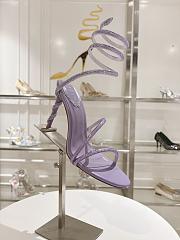 Rene Caovilla Jewel Snake With Heel Purple 10cm - 5