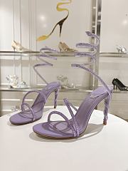 Rene Caovilla Jewel Snake With Heel Purple 10cm - 2