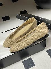 Chanel Flats Raffia Beige - 4