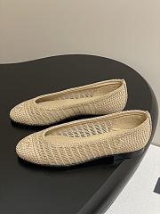 Chanel Flats Raffia Beige - 3