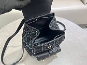 Dior Medium Caro Backpack Black Tweed White 23x26.5x12.5cm - 4