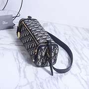 Dior East West Blue Oblique Bag 27x11x10cm - 6