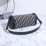 Dior East West Blue Oblique Bag 27x11x10cm - 5