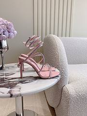 Rene Caovilla Jewel Snake With Heel Pink 10cm - 3