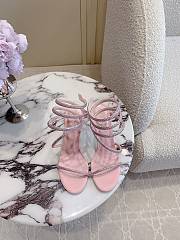 Rene Caovilla Jewel Snake With Heel Pink 10cm - 4