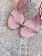 Rene Caovilla Jewel Snake With Heel Pink 10cm - 2