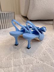 Jimmy Choo Staz Slingback 70 Dusty Blue Pumps - 3