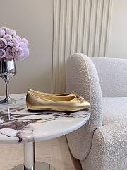 Jimmy Choo Elme Flat Gold Metallic  - 4