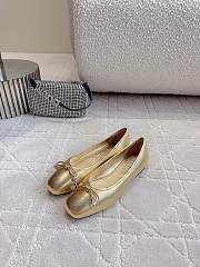 Jimmy Choo Elme Flat Gold Metallic  - 2