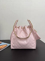 Chanel Medium 25C Hobo Bag Pink Caviar Gold 40x30x15cm - 6