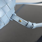 Bottega Veneta Mini Hop Blue Bag 25.5x14.5x11cm - 4