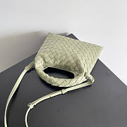 Bottega Veneta Mini Hop Green Bag 25.5x14.5x11cm - 5