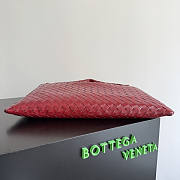Bottega Veneta Small Hop Bag Red 46x21x10cm - 5
