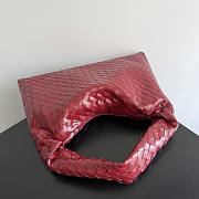 Bottega Veneta Small Hop Bag Red 46x21x10cm - 3