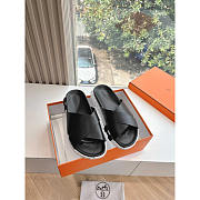 Hermes Infra Sandal Black White - 3