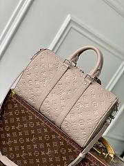 Louis Vuitton LV Keepall Bandoulière 35 Beige 34x21x16cm - 4