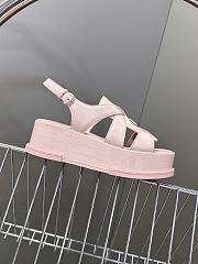 Louis Vuitton LV Maya Flatform Pink Sandal - 4