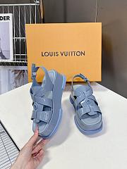 Louis Vuitton LV Maya Flatform Blue Sandal - 5
