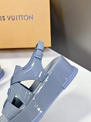 Louis Vuitton LV Maya Flatform Blue Sandal - 2