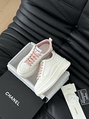 Chanel White Pink Sneaker 03 - 4
