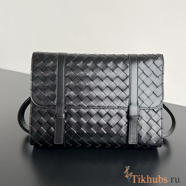 Bottega Veneta Piccolo Portfolio Bag Black 30x21x6.6cm - 1