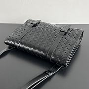 Bottega Veneta Piccolo Portfolio Bag Black 30x21x6.6cm - 5