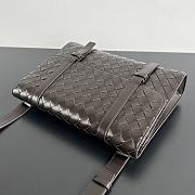 Bottega Veneta Piccolo Portfolio Bag Brown 30x21x6.6cm - 3