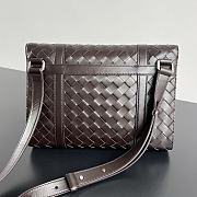Bottega Veneta Piccolo Portfolio Bag Brown 30x21x6.6cm - 2