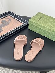 Gucci Rubber Light Beige Slides - 3