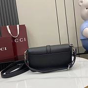 Gucci Small Crossbody Bag Hook Closure Black 23.5x12.5x6.5cm - 5