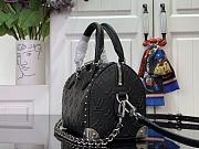 Louis Vuitton LV Speedy 20 Trunk Bag Black 20.5x13.5x11cm - 3