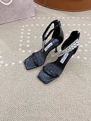 Jimmy Choo Verity Sandal 100 Black Metallic Sandals - 3