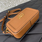Valentino Garavani Alltime Mini Shoulder Bag Brown 19x10x4.5cm - 4