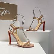 Christian Louboutin Condora 85mm Beige Patent Sandals - 3