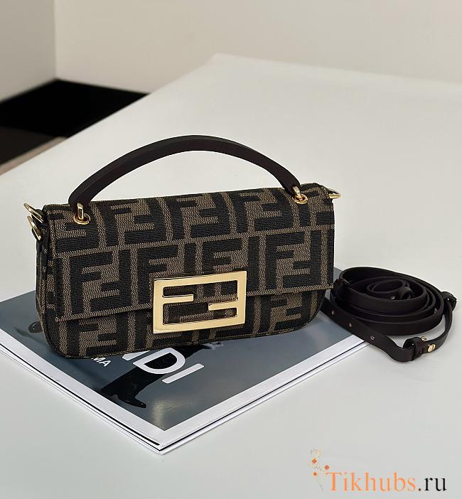 Fendi Phone Pouch FF Canvas Bag 19x11x3cm - 1