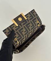 Fendi Phone Pouch FF Canvas Bag 19x11x3cm - 3