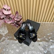 Versace Opera Bow Patent Mules Black 85 mm - 2