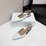 Dior Toujours Slingback Flat White - 2