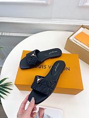 Louis Vuitton LV Mare Flat Mules Black - 3